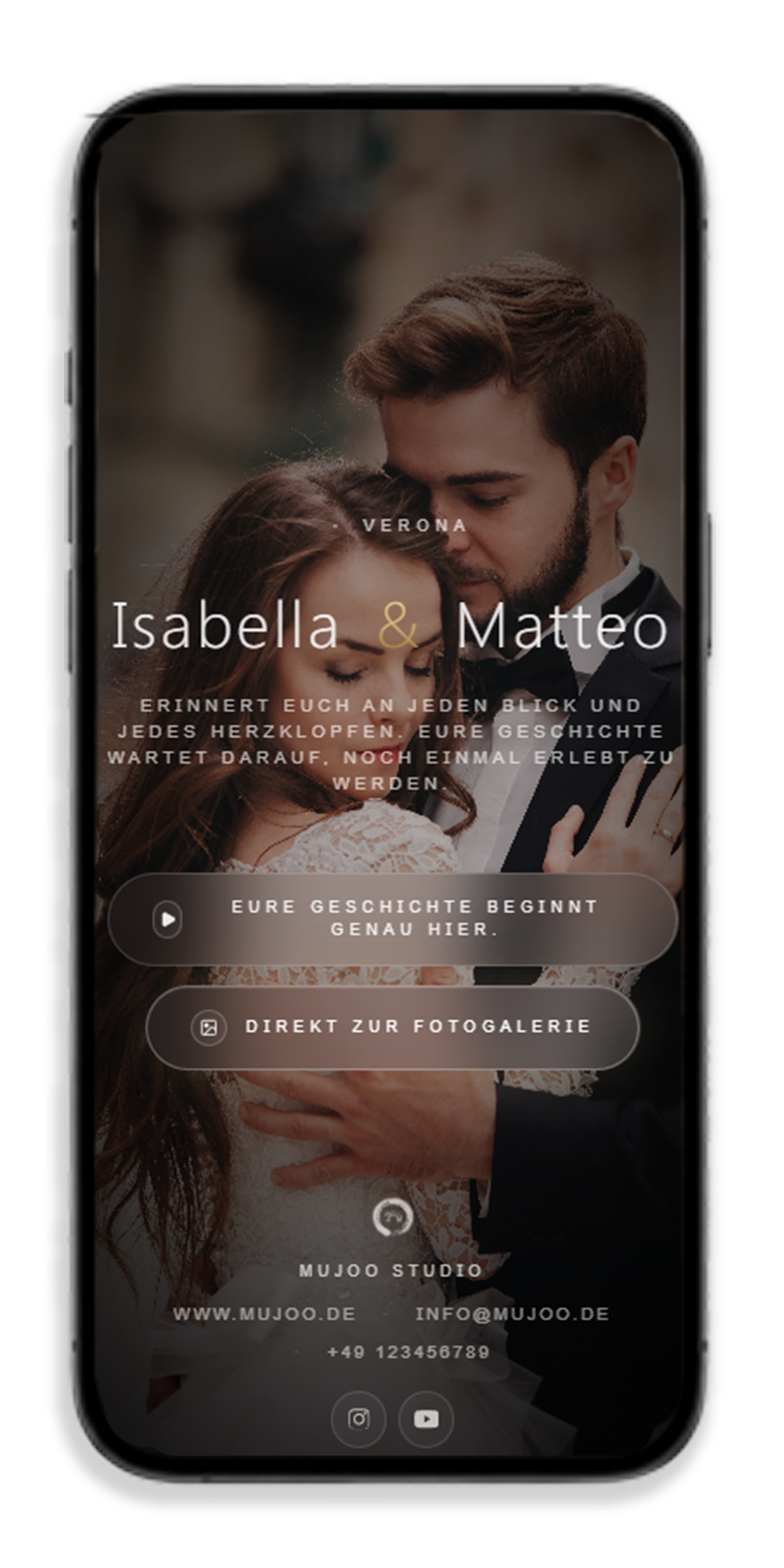 MUJOO Galerie – Mobile Ansicht